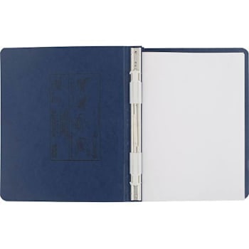 Acco Presstex Unburst Sheet Cover 6" Cap 8.5"X11" Filing Hooks Dark Blue