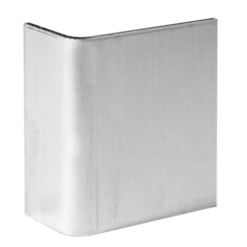 Rockwood 1 x 1.13 in Brass Door Guard Protection Plate (Satin Chrome)