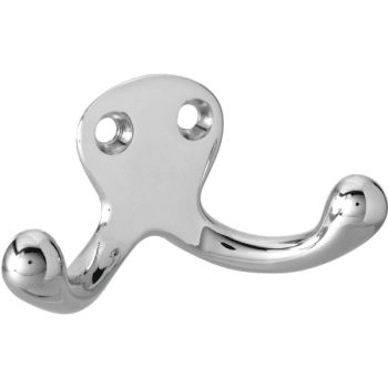 Image for Rockwood Satin Chrome Small Double Coat Hook 1-1/8"h X 1-1/8"w from HD Supply