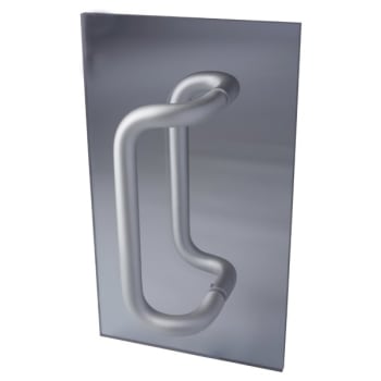 Image for Rockwood 10 In Brass Offset Door Pull (Bright Chrome) from HD Supply