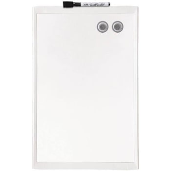 Image for Quartet Magnetic Dry Erase Whiteboard 17"X11" Plastic Frame-Marker And 2 Magnets from HD Supply