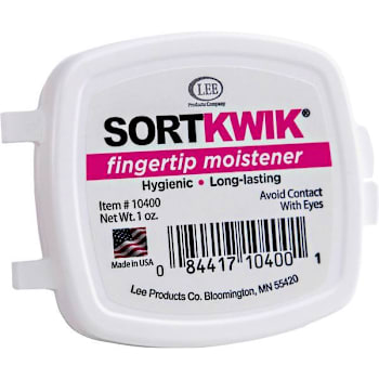 Lee Sortkwik Fingertip Moistener With Nonskid Base 1 Oz