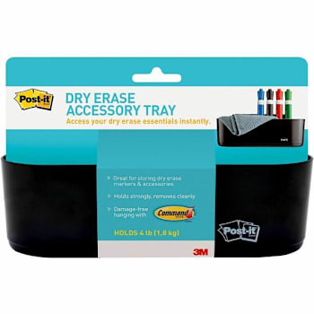 Image for Post-It Dry Erase Accessory Tray Black from HD Supply
