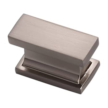 Seasons 1-1/2" Hexa Cabinet Knob, Brushed Nickel, Package Of 10