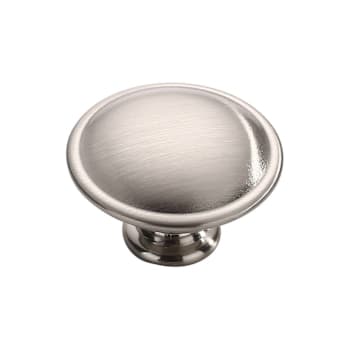 Seasons 1.25 In. Round Brushed Nickel Cabinet Knob, 10-Pack