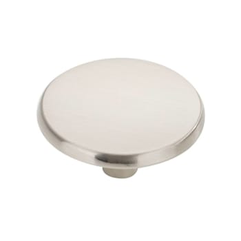 Seasons 1.5 In. Flat Round Brushed Nickel Cabinet Knob, 25-Pack