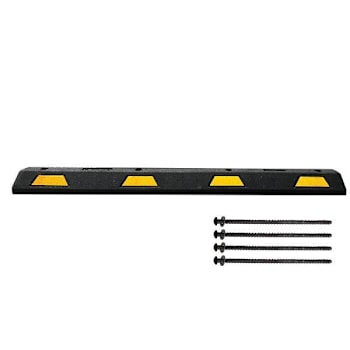Plasticade 6' Parking Stop With Yellow Reflective Stripes