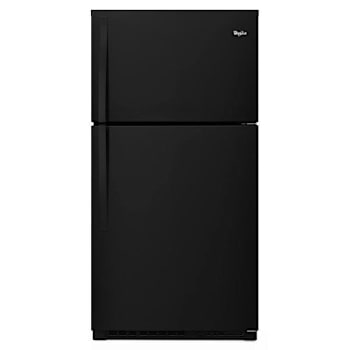 Whirlpool ENERGY STAR 21 cu. ft. 33 In. Top Freezer Refrigerator, Black, ADA