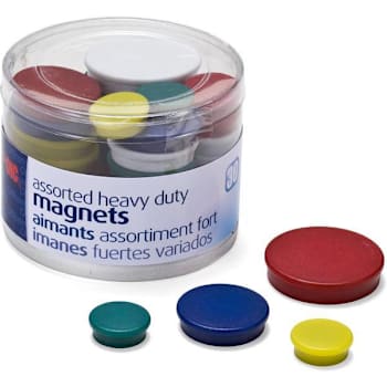 Image for Officemate Heavy-Duty Round Magnets Assorted Colors And Sizes Package Of 30 from HD Supply