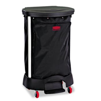 Rubbermaid Commercial 30 Gal. Premium Step-On Linen Hamper Bag (Black)