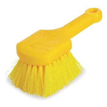Image for Rubbermaid Commercial Yellow Scrub Brush W/ 8 In. Handle (6-Carton) from HD Supply
