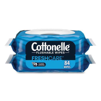 Image for Cottonelle Fresh Care Flushable Cleansing Cloths, White, 84/pack, Carton Of 8 from HD Supply