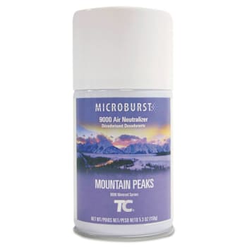 Image for Tc Microburst 9000 Air Freshener Refill, Mountain Peaks, 5.3 Oz Aerosol Spray, 4/Carton from HD Supply