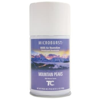 Image for Rubbermaid 5.3 Oz Microburst 9000 Mountain Peak Scent Air Freshener Refill (4-Carton) from HD Supply