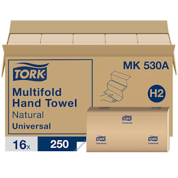 Tork Universal 1-Ply Multi-Fold Hand Paper Towels (250-Pack) (Natural)