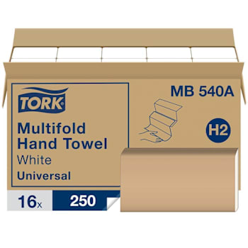 Tork Universal 1-Ply Multi-Fold Hand Towels (250-Pack) (White)