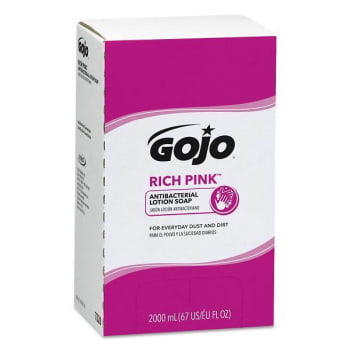 Image for Rich Pink Antibacterial Lotion Soap Refill, Floral Scent, 2,000 Ml, 4/Carton from HD Supply
