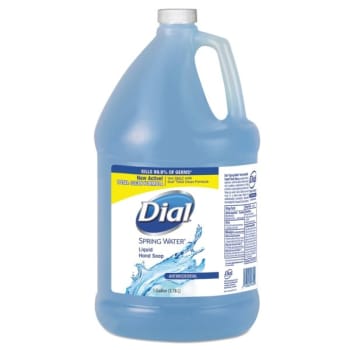 Dial 1 Gallon Antimicrobial Liquid Hand Soap (Spring Water) (4-Carton)