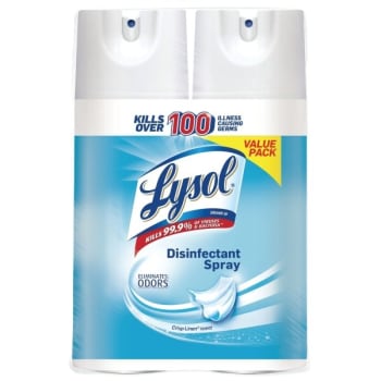 Image for Lysol® 12.5 Oz Disinfectant Spray (Crisp Linen) (2-Pack) from HD Supply