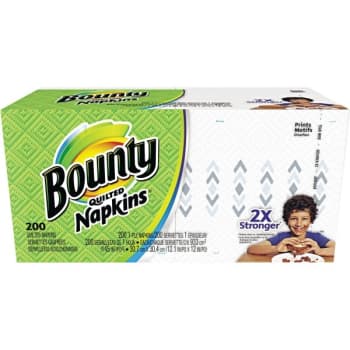 Image for Bounty 1-Ply Quilted Napkins Prints (200-Pack) (White) from HD Supply