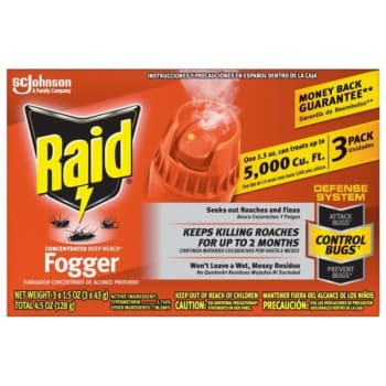 Raid 1.5 Oz Concentrated Deep Reach Fogger (3-Pack)