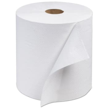Tork Advanced Hardwound Roll Towel, 1-Ply, 7 4/5" W x 800 ft, White, 6/Carton
