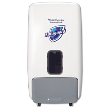 Image for Safeguard Wall-Mount Push-Style Foam Hand Soap Dispenser (White/Gray) from HD Supply