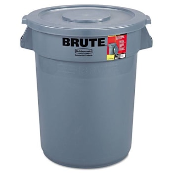 Image for Rubbermaid Commercial Brute® 32 Gallon Gray Round Trash Can from HD Supply