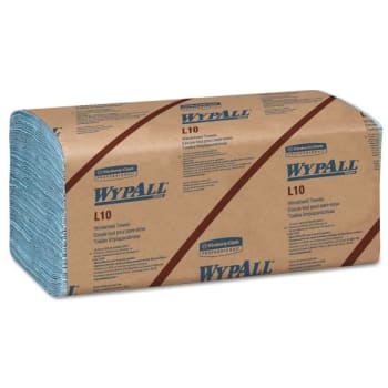 Wypall L10 Windshield Towels, 1-Ply, 1-Ply, 224/Pack, 10 Packs/Carton