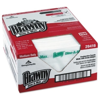Image for Brawny All Purpose Food Prep and Bar Towel, 1/4-Fold, Carton Of 150 from HD Supply