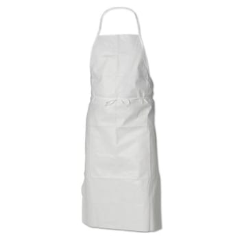 Kleenguard A40 Particle Protection Apron, Laminate, White,28 X 40, Carton Of 100