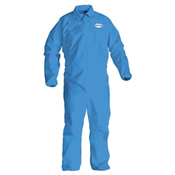 KleenGuard A60 Elastic-Cuff,Ankle & Back Coveralls,Blue,X-Large, Carton Of 24