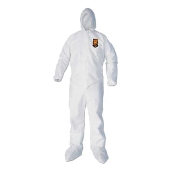Image for Kleenguard A40 Cuff, Ankle, Hood & Boot Coveralls, White, 2x-Large, Carton Of 25 from HD Supply