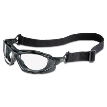 Honeywell Seismic Sealed Eyewear, Clear Uvextra AF Lens, Black Frame