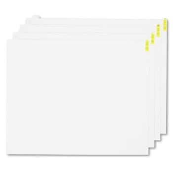 Crown Walk-N-Clean Mat 60-Sheet Refill Pad, 30w X 24h,white, Carton Of 4