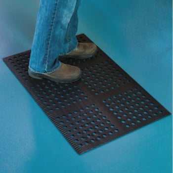 Image for ES Robbins Pro Lite Four-Way Drain Mat, 24 x 36, Black from HD Supply