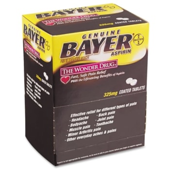 Image for Bayer Aspirin Tablets, Two-Pack, 50 Packs/box from HD Supply