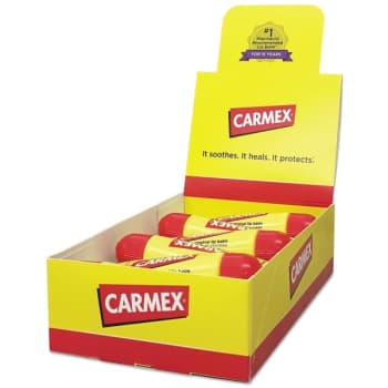Image for Carmex Moisturizing Lip Balm, Original Flavor, 0.35oz, Box Of 12 from HD Supply