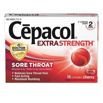 Image for Extra Strength Sore Throat Lozenge, Cherry, 16/Box, 24 Boxes/Carton from HD Supply
