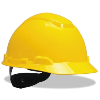 3M H-700 Series Hard Hat with 4 Point Ratchet Suspension, Yellow