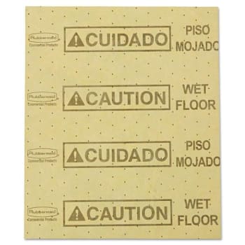 Image for Rubbermaid Commercial "Caution Wet Floor" Over-The-Spill Pad (22-Pack) from HD Supply