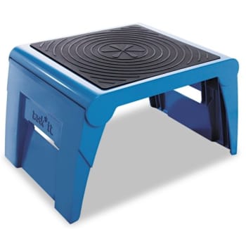Image for Cramer Folding Step Stool, 300lb Cap, 14w x 11 1/4d x 9 3/4h, Blue from HD Supply