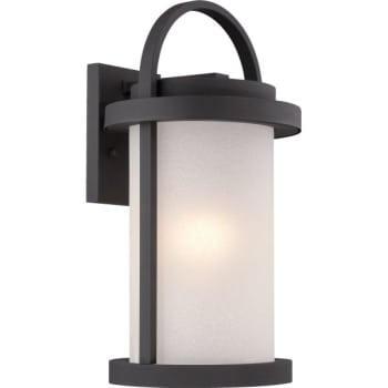 SATCO® 9 in 10 Watt Outdoor LED Flush-Mount Wall Light (Textured Black)
