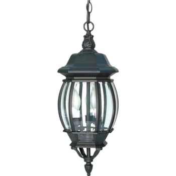 Image for Satco® Nuvo Central Park 7.38 X 20 In. 3-Light Outdoor Lantern (Black) from HD Supply