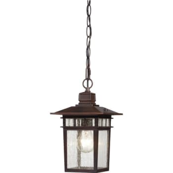 Image for Satco® Nuvo Cove Neck 7 X 12 In. 1-Light Hanging Outdoor Lantern (Rustic Bronze) from HD Supply