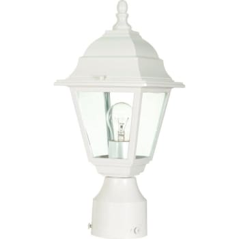 Image for Satco® Briton 60w Lighting Post Cap (White) from HD Supply