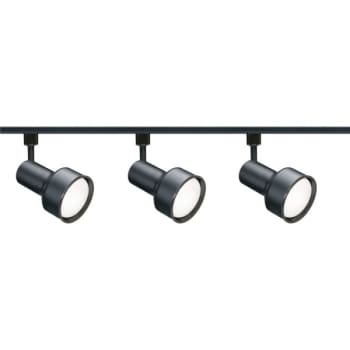 Image for Satco® Nuvo Black Three-Light R30 Step Cylinder Track Kit from HD Supply