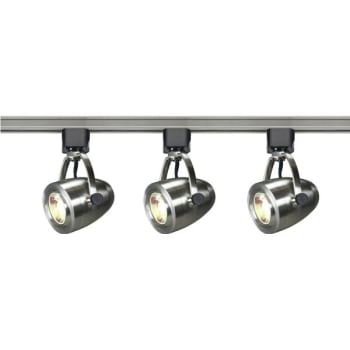 Image for Satco® Nuvo Brushed Nickel 12w Led 36 Degree Pinch Back Track Lighting Kit from HD Supply