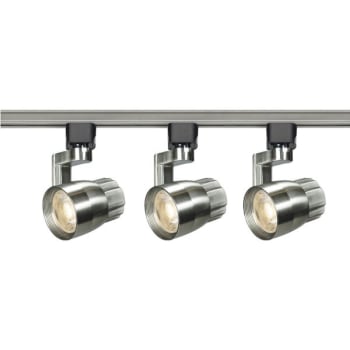 Image for SATCO® Nuvo Brushed Nickel 12W LED 36 Degree Round Track Lighting Kit, Angle Arm from HD Supply