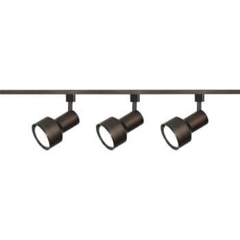 Image for Satco® Nuvo Russet Bronze Three-Light R30 Step Cylinder Track Kit from HD Supply
